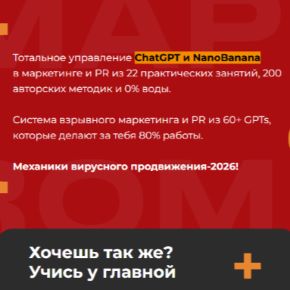 [Наталья Нагорнова] Экшн-курс 2.0. Взлом ChatGPT, маркетинга и PR. Тариф Весь Экшн (2026)