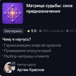 Матрица судьбы: сила предназначения (Артем Краснов, Дарья Кожема)