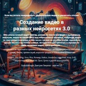 [Дмитрий Зверев] Создание видео в разных нейросетях 3.0 (2026)
