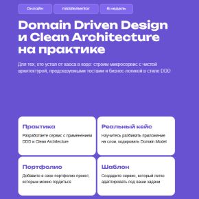 [Кирилл Ветчинкин] Domain Driven Design и Clean Architecture на языке Go (2024)