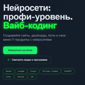 Нейросети: профи-уровень. Вайб-кодинг. Тариф База (Софья Бурцева, Натали Васильева, Алексей Васильев)